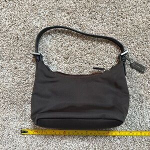 Authentic Coach Brown Y2K Nylon Mini Bag OTK - 7428